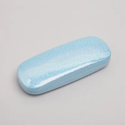 Simple Bling Solid Color PU Glasses Storage Box Eyeglass Protector Reading Glasses Case