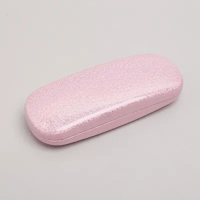 Simple Bling Solid Color PU Glasses Storage Box Eyeglass Protector Reading Glasses Case