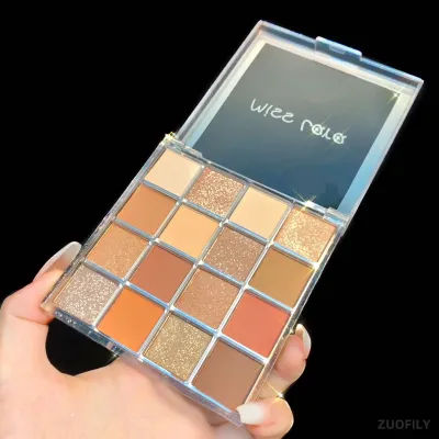 Miss Lara 16 Color Eye Shadow Palette Shimmer Glitter Matte Pigmented Bright Artist Eye Makeup