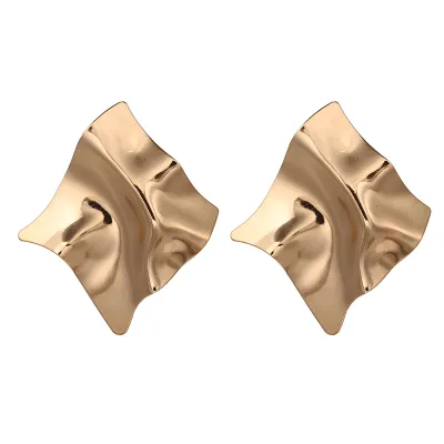Women Unique Geometric Irregular Shaped Alloy Drop Earrings