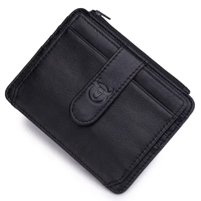 Men's Vintage Buckle Multi-pocket Genuine Leather Wallet