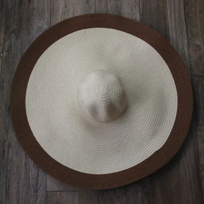 Women Summer Casual Solid Color Foldable Beach Sun Hat