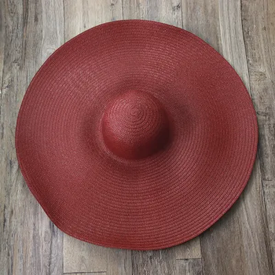 Women Summer Casual Solid Color Foldable Beach Sun Hat