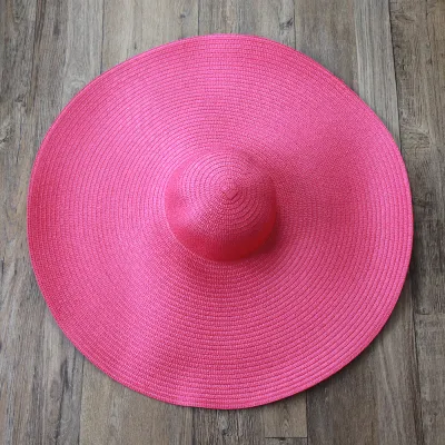 Women Summer Casual Solid Color Foldable Beach Sun Hat