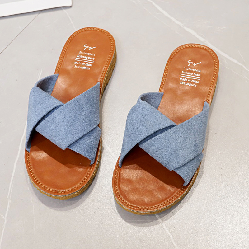 【MODERNIF】Pia round slippers Wholesale Women Fashion Casual Breathable Bow Round Toe Flat