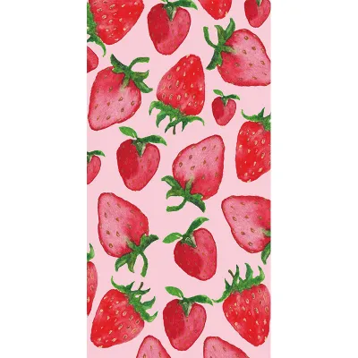 Rectangle Shaped Microfiber Cute Tropical Fruit Printed Beach Vacation Cushion Shawl Oversized Beach Towel