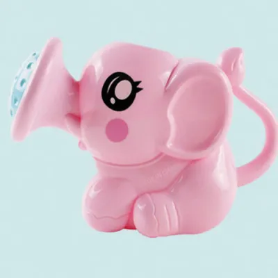 Baby Cartoon Elephant Shower Cup Newborn Child Shampoo Water Spoon Bath Cup