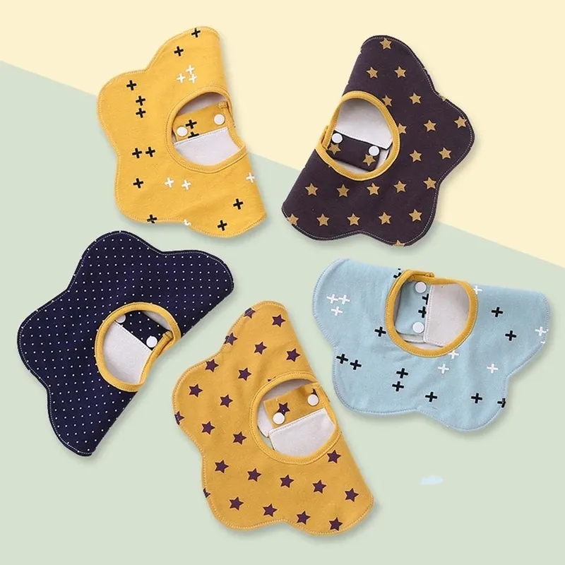 360 Degree Baby Bibs Burp Cloths Saliva Towel Bandana Round Kids Scarf Cotton Feeding Infant Towel