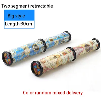 Kids Adjustable Rotation Kaleidoscope Magic Changeful Fancy Colored World Toy Plastic Paper Unisex