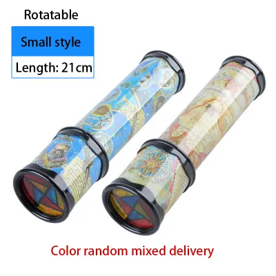 Kids Adjustable Rotation Kaleidoscope Magic Changeful Fancy Colored World Toy Plastic Paper Unisex