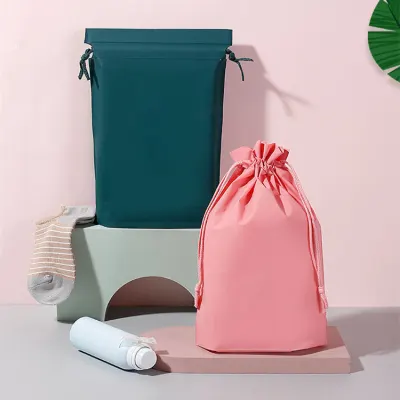Solid Color Household Drawstring Clothing Storage Packaging Bag