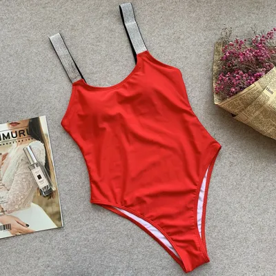 Women Edgy Color Blocking One-Piece Swimsuit