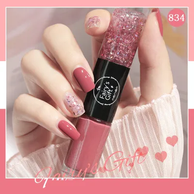 Double Head Quick Dry Nail Polish Without Baking Durable Non-Peeling Nail Art Manicure Gel Varnish 40 Colors