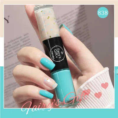Double Head Quick Dry Nail Polish Without Baking Durable Non-Peeling Nail Art Manicure Gel Varnish 40 Colors