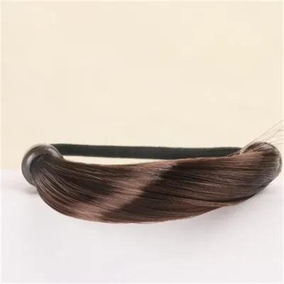 Women Chic Artificial Wig Braided Elastic Hair Tie Band