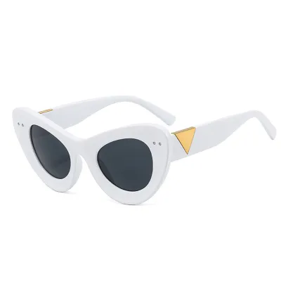 Women Summer Retro Cat Eye Frame Sunglasses UV400
