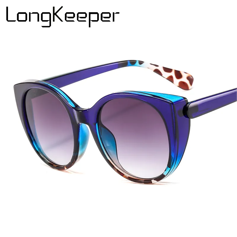 Women Classic Cat Eye Frame Gradient Lens Sunglasses