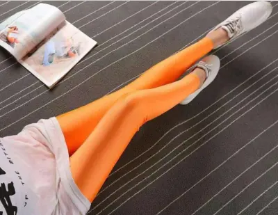 Women Edgy Solid Color High Waist Leggings