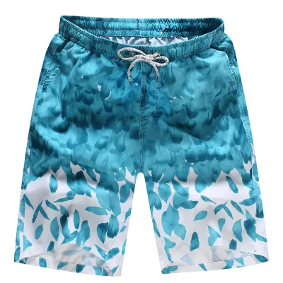 Summer Plus Size Men Beach Pants Quick-Drying Five-Point Loose Shorts Couple Big Pants