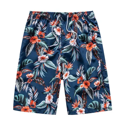 Summer Plus Size Men Beach Pants Quick-Drying Five-Point Loose Shorts Couple Big Pants