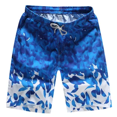 Summer Plus Size Men Beach Pants Quick-Drying Five-Point Loose Shorts Couple Big Pants