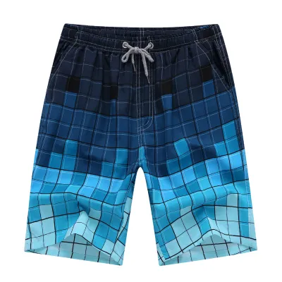 Summer Plus Size Men Beach Pants Quick-Drying Five-Point Loose Shorts Couple Big Pants