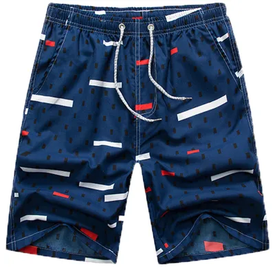 Summer Plus Size Men Beach Pants Quick-Drying Five-Point Loose Shorts Couple Big Pants