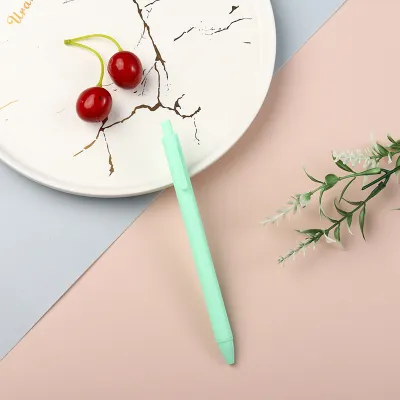 Macaron Colored Retractable Gel Pens Fine Point 0.5mm Black Ink Student Office Stationery