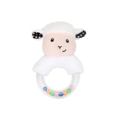 Baby Hand Rattle Newborn Hand Grabbing Soothing Puzzle Plush Toy