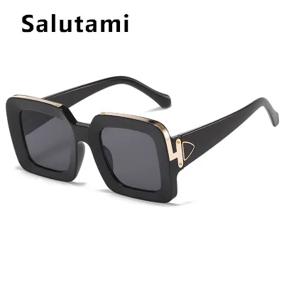 Unisex Summer Vintage Square Frame Sunglasses