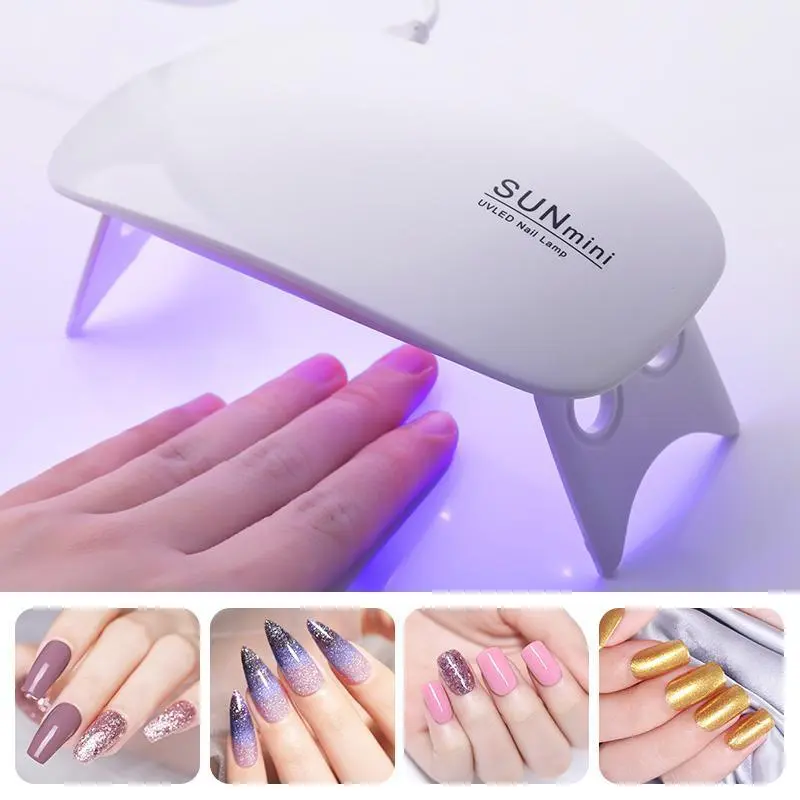 Mouse Mini LED Phototherapy Machine USB Nail Drying UV Baking Lamp for Nail Polish Mini Nail Lamp