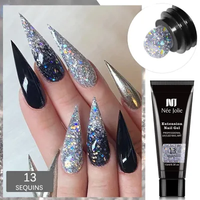 Fast Crystal Nail Extension Glue Paper-Free Sticky 15Ml