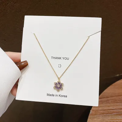 Women Exquisite Rhinestone And Imitation Pearl Stainless Steel Pendant Necklace