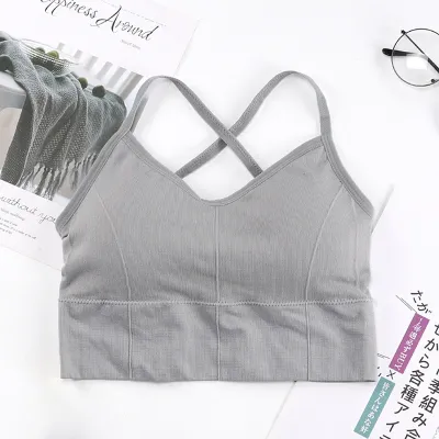 Women Basic Solid Color Yoga Breathable Sports Bra