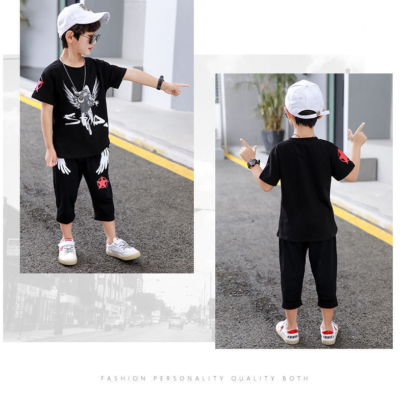 Wholesale Kids Boys Casual Round Neck Short Sleeve Letter Wholesale Kids Boys Casual Round Neck Short Sleeve Letter