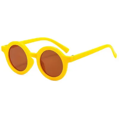 Kid Baby Round Frame Sunshine Cute Sunglasses for Child