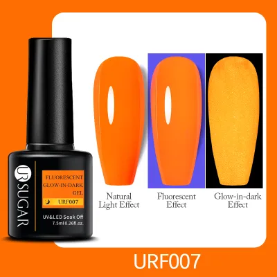 Ur Sugar Fluorescent Glow-In-Dark Gel Nail Polish 7.5Ml Summer Neon Luminous UV LED Nail Art Gel
