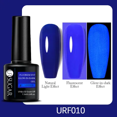 Ur Sugar Fluorescent Glow-In-Dark Gel Nail Polish 7.5Ml Summer Neon Luminous UV LED Nail Art Gel