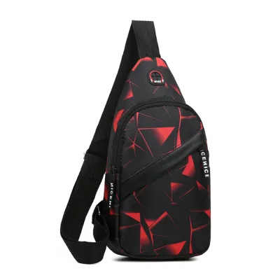Men Fashion Crossbody Chest Bag Oxford Outdoor Sport Shoulder Bag