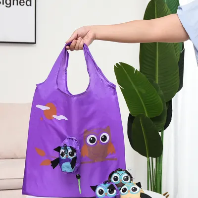 Eco Friendly Foldable Shopping Bag Cartoon Reusable Storage Bag