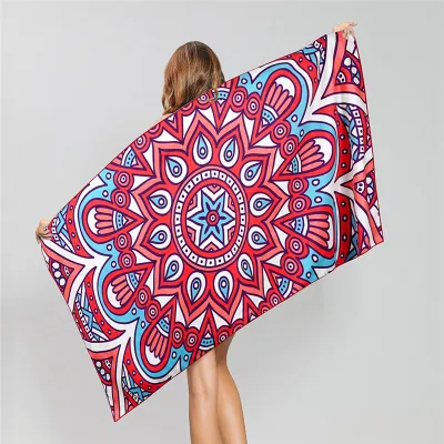 Unisex Letter Pattern Print Decorative Beach Towel