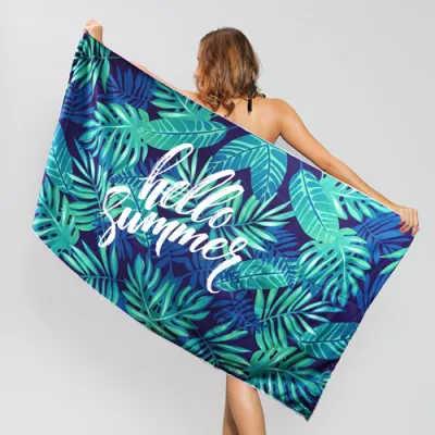 Unisex Letter Pattern Print Decorative Beach Towel
