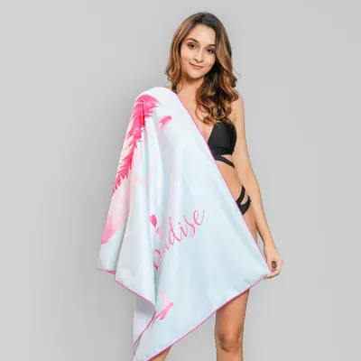 Unisex Letter Pattern Print Decorative Beach Towel