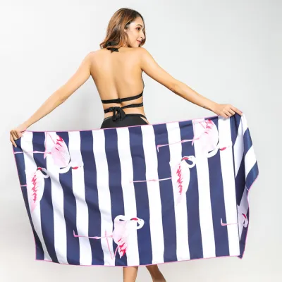 Unisex Letter Pattern Print Decorative Beach Towel