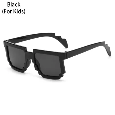 Cosplay Sunglasses Children's Action Game Minecrafter Square Pixel Mosaic Glasses Toy Unisex