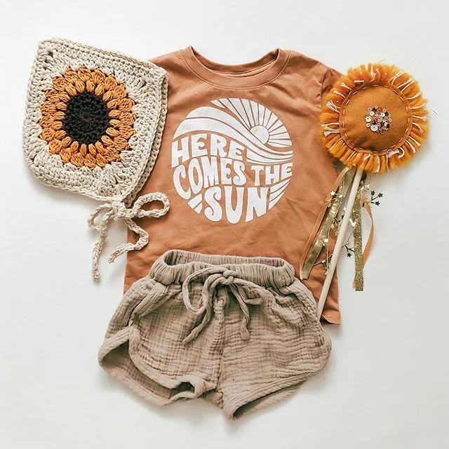 Toddler Kids Boys Girls Casual Letter Print Tshirt and Shorts 2Pcs Set Summer