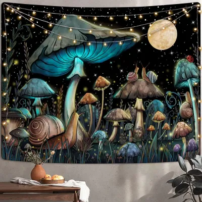 Vintage Boho Multicolor Floral Print Wall Tapestry For Room Decor