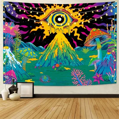 Vintage Boho Multicolor Floral Print Wall Tapestry For Room Decor