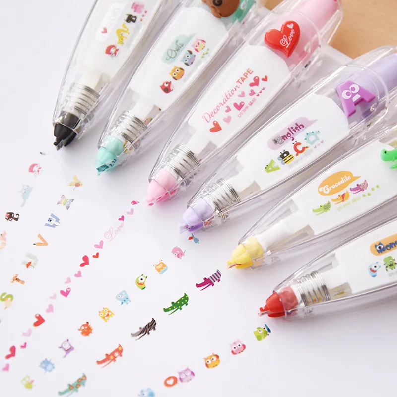 Cartoon Pattern Correction Tape For Students Stationery Pens