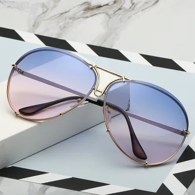 Women Oversized Pilot Photochromic Sunglasses UV400